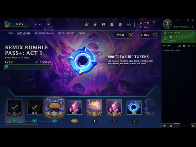Remix Rumble Act 1 battle pass